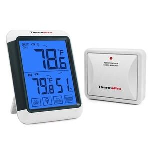 ThermoPro TP65 - Digital Wireless Indoor/Outdoor Hygrometer, White (Brand New)